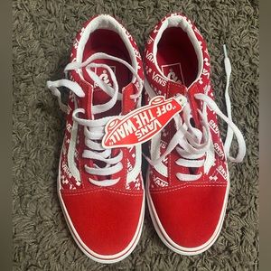 Vans NWT old skool logo repeat women sz 7.5 men size 6